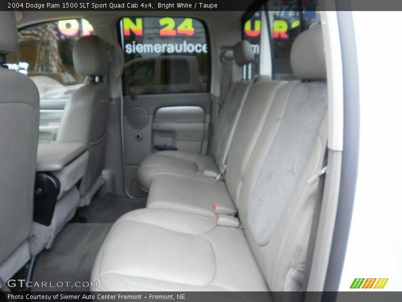 Bright White / Taupe 2004 Dodge Ram 1500 SLT Sport Quad Cab 4x4
