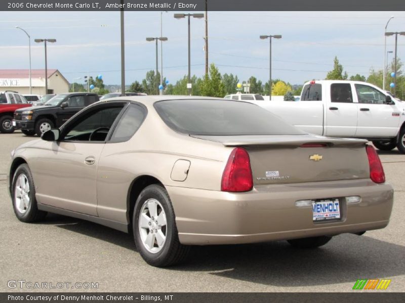 Amber Bronze Metallic / Ebony 2006 Chevrolet Monte Carlo LT