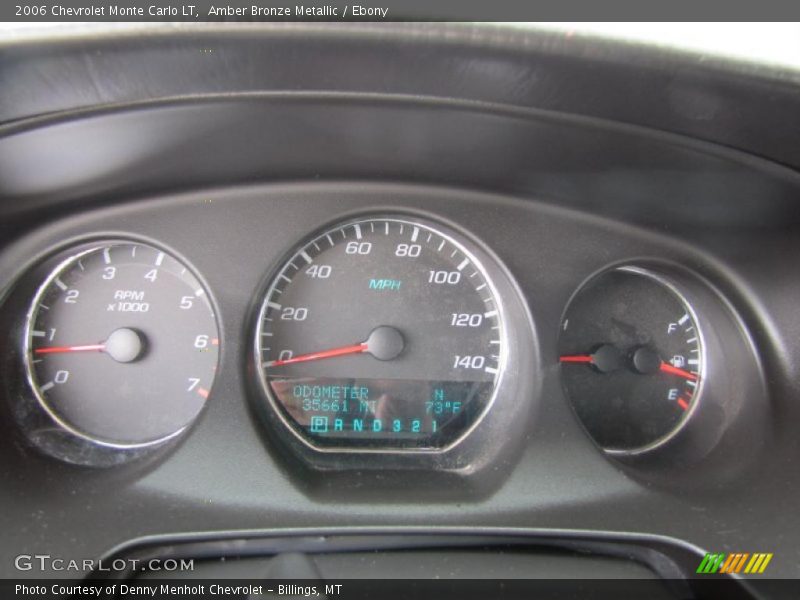 Amber Bronze Metallic / Ebony 2006 Chevrolet Monte Carlo LT