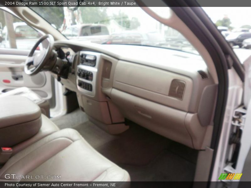 Bright White / Taupe 2004 Dodge Ram 1500 SLT Sport Quad Cab 4x4
