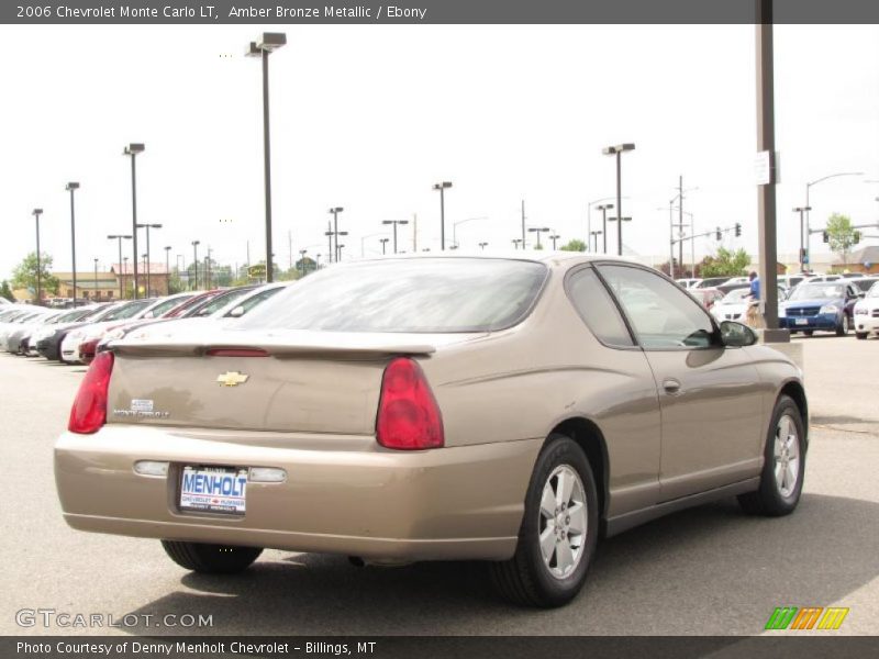 Amber Bronze Metallic / Ebony 2006 Chevrolet Monte Carlo LT