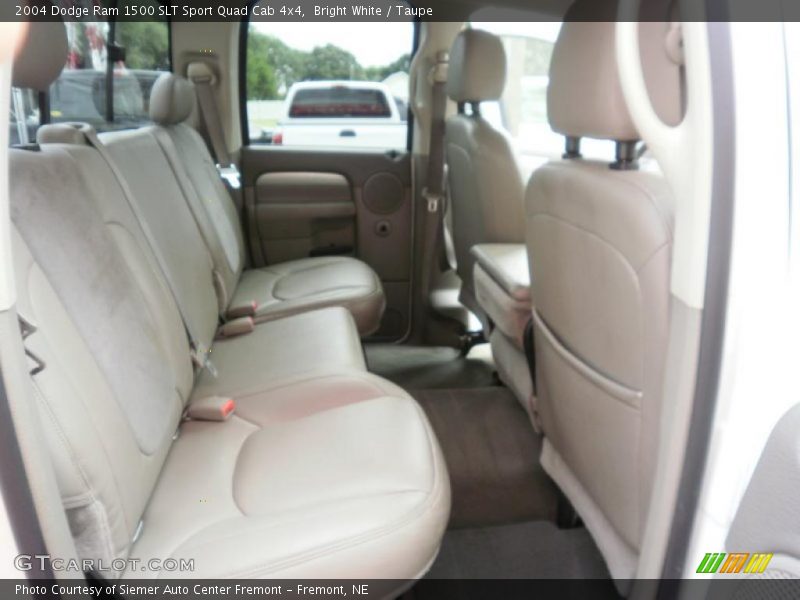 Bright White / Taupe 2004 Dodge Ram 1500 SLT Sport Quad Cab 4x4
