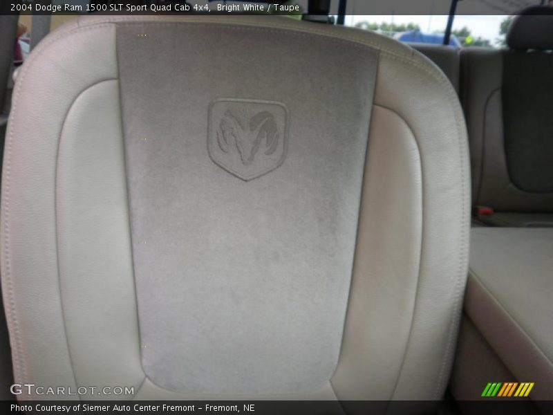 Bright White / Taupe 2004 Dodge Ram 1500 SLT Sport Quad Cab 4x4