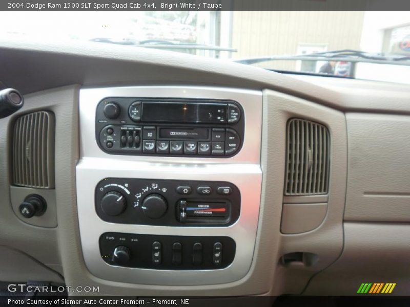 Bright White / Taupe 2004 Dodge Ram 1500 SLT Sport Quad Cab 4x4