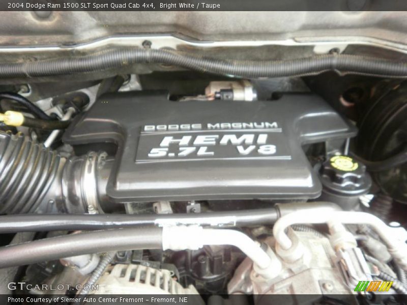 Bright White / Taupe 2004 Dodge Ram 1500 SLT Sport Quad Cab 4x4