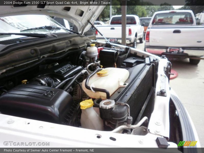 Bright White / Taupe 2004 Dodge Ram 1500 SLT Sport Quad Cab 4x4