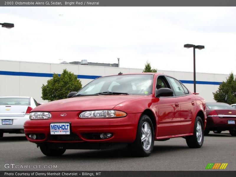 Bright Red / Neutral 2003 Oldsmobile Alero GL Sedan