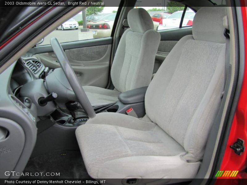 Bright Red / Neutral 2003 Oldsmobile Alero GL Sedan