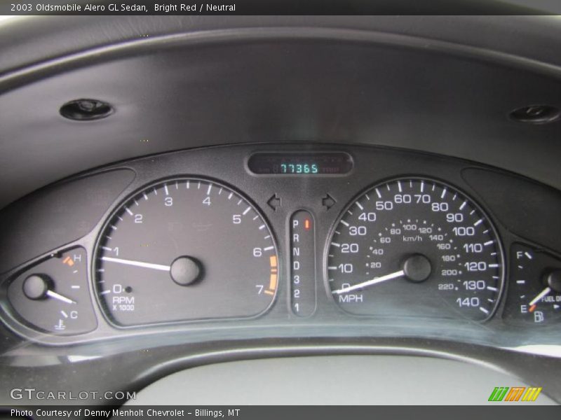 Bright Red / Neutral 2003 Oldsmobile Alero GL Sedan