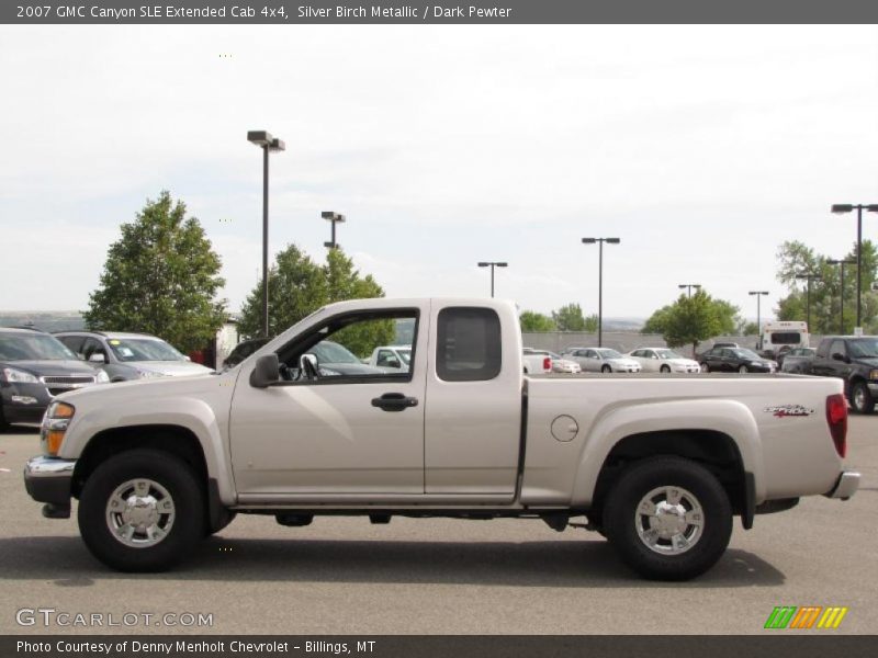 Silver Birch Metallic / Dark Pewter 2007 GMC Canyon SLE Extended Cab 4x4