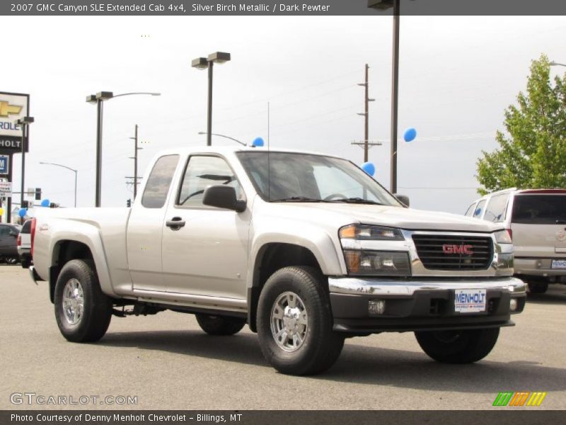 Silver Birch Metallic / Dark Pewter 2007 GMC Canyon SLE Extended Cab 4x4