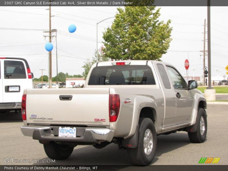 Silver Birch Metallic / Dark Pewter 2007 GMC Canyon SLE Extended Cab 4x4