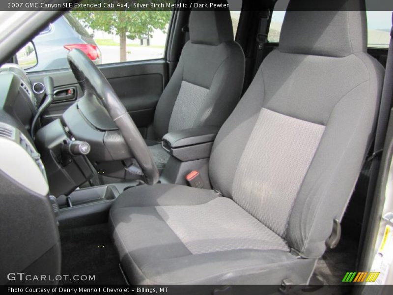 Silver Birch Metallic / Dark Pewter 2007 GMC Canyon SLE Extended Cab 4x4