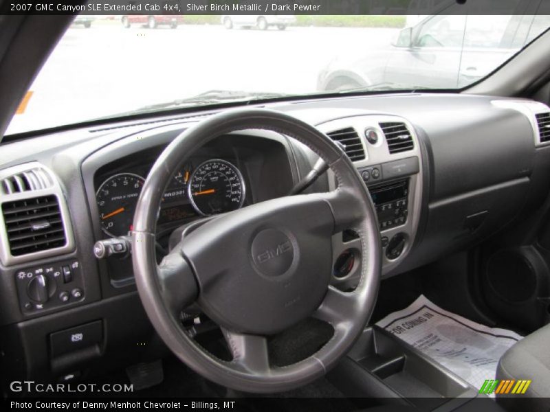 Silver Birch Metallic / Dark Pewter 2007 GMC Canyon SLE Extended Cab 4x4