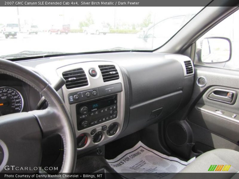 Silver Birch Metallic / Dark Pewter 2007 GMC Canyon SLE Extended Cab 4x4
