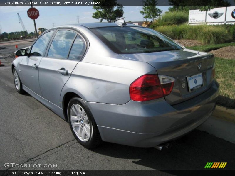Arctic Metallic / Black 2007 BMW 3 Series 328xi Sedan