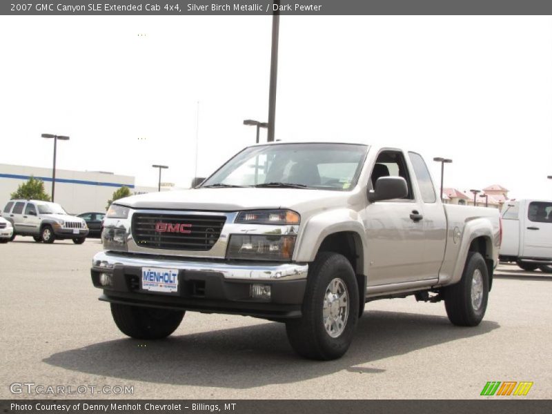 Silver Birch Metallic / Dark Pewter 2007 GMC Canyon SLE Extended Cab 4x4