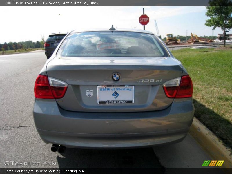 Arctic Metallic / Black 2007 BMW 3 Series 328xi Sedan
