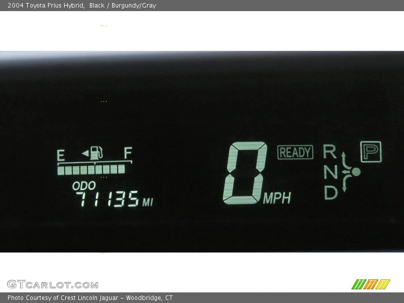 Black / Burgundy/Gray 2004 Toyota Prius Hybrid