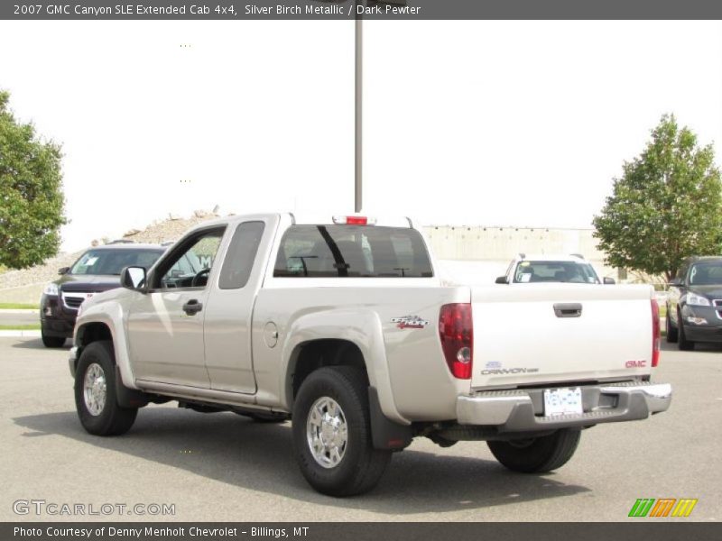 Silver Birch Metallic / Dark Pewter 2007 GMC Canyon SLE Extended Cab 4x4