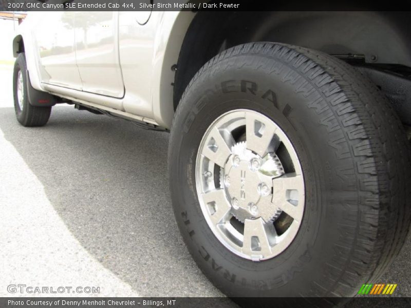 Silver Birch Metallic / Dark Pewter 2007 GMC Canyon SLE Extended Cab 4x4