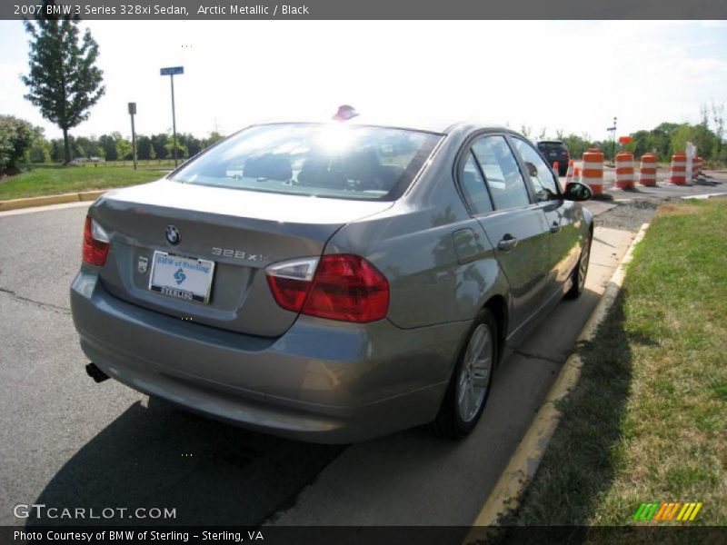 Arctic Metallic / Black 2007 BMW 3 Series 328xi Sedan