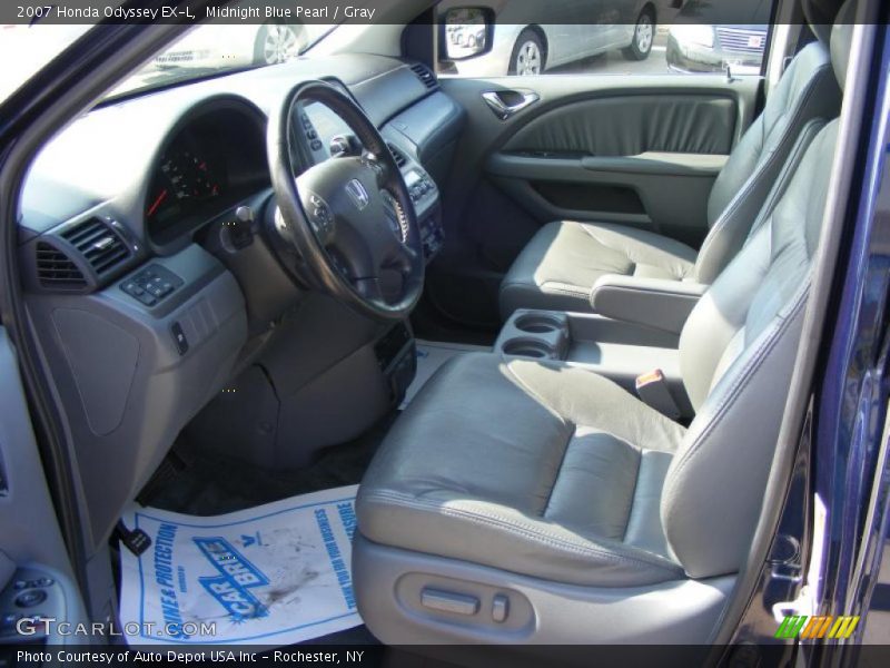 Midnight Blue Pearl / Gray 2007 Honda Odyssey EX-L