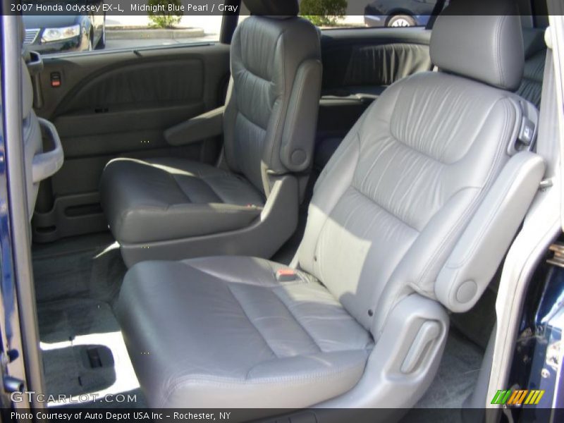 Midnight Blue Pearl / Gray 2007 Honda Odyssey EX-L