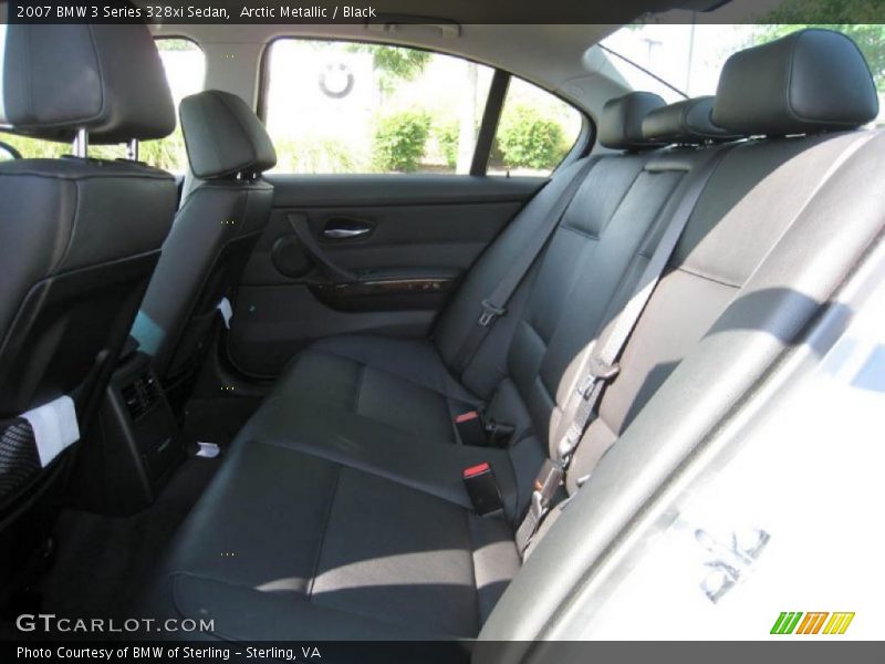 Arctic Metallic / Black 2007 BMW 3 Series 328xi Sedan