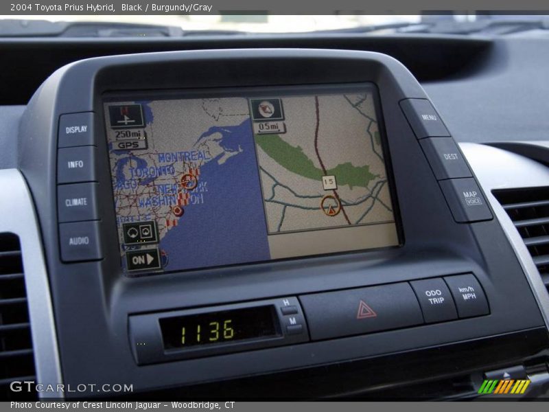 Black / Burgundy/Gray 2004 Toyota Prius Hybrid