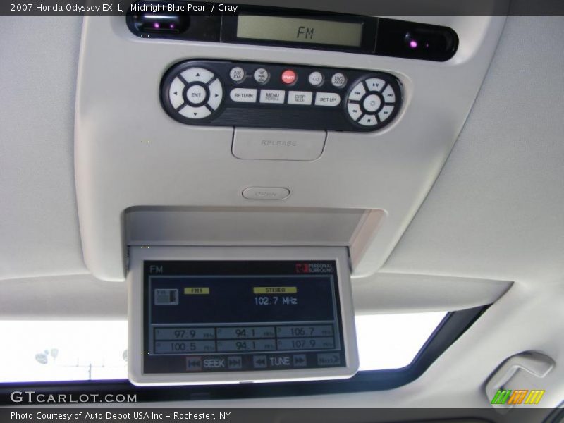 Midnight Blue Pearl / Gray 2007 Honda Odyssey EX-L
