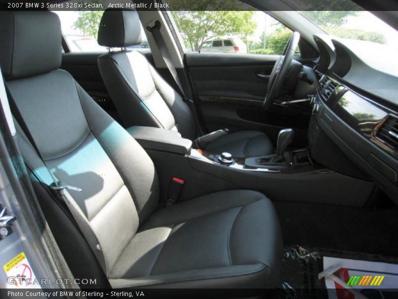 Arctic Metallic / Black 2007 BMW 3 Series 328xi Sedan