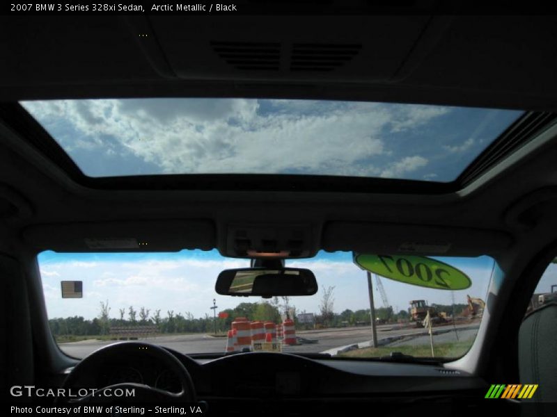 Arctic Metallic / Black 2007 BMW 3 Series 328xi Sedan