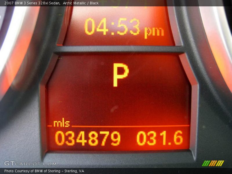 Arctic Metallic / Black 2007 BMW 3 Series 328xi Sedan