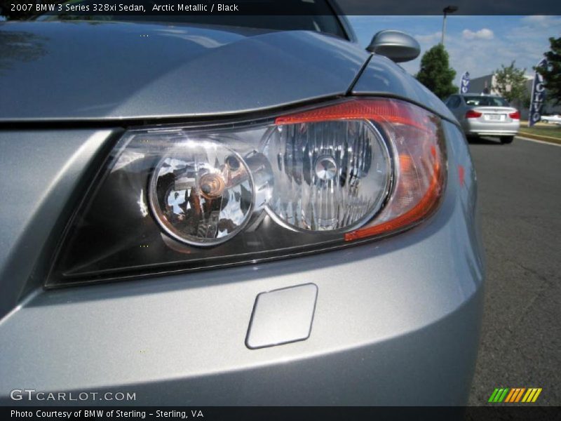 Arctic Metallic / Black 2007 BMW 3 Series 328xi Sedan
