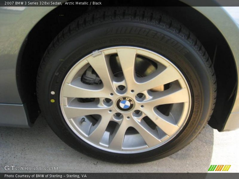 Arctic Metallic / Black 2007 BMW 3 Series 328xi Sedan