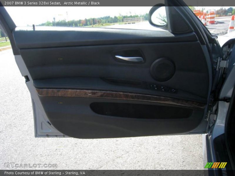 Arctic Metallic / Black 2007 BMW 3 Series 328xi Sedan