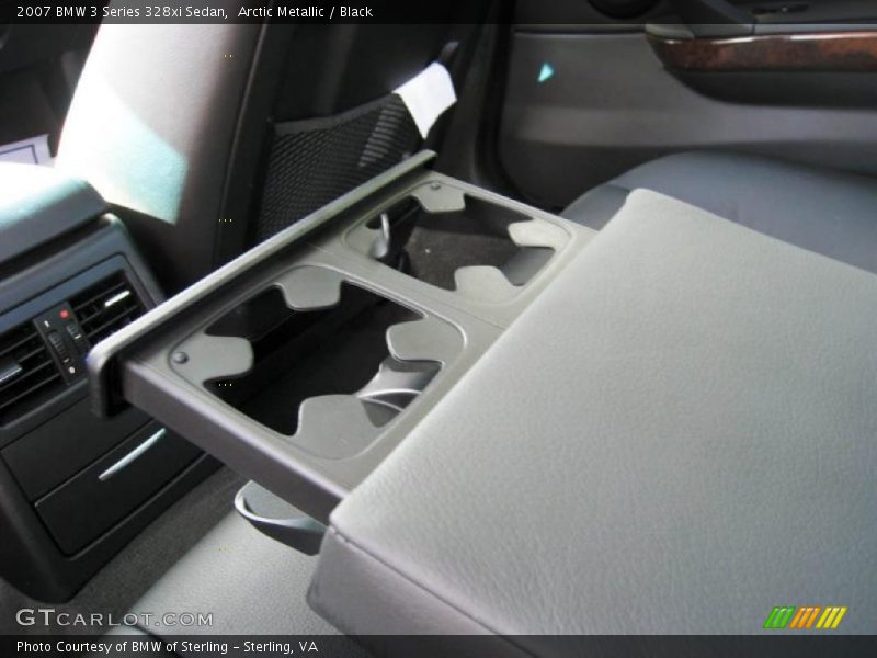 Arctic Metallic / Black 2007 BMW 3 Series 328xi Sedan