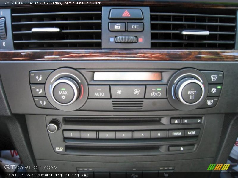 Arctic Metallic / Black 2007 BMW 3 Series 328xi Sedan