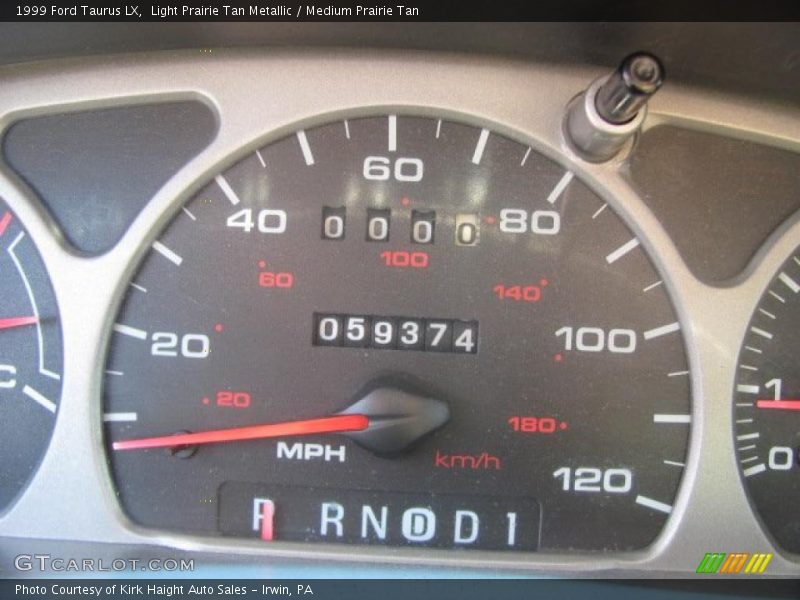 Light Prairie Tan Metallic / Medium Prairie Tan 1999 Ford Taurus LX