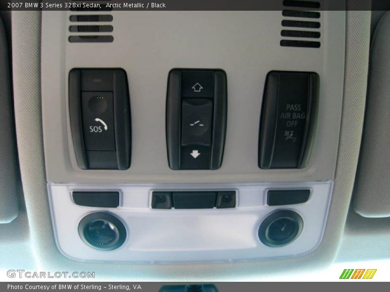Arctic Metallic / Black 2007 BMW 3 Series 328xi Sedan