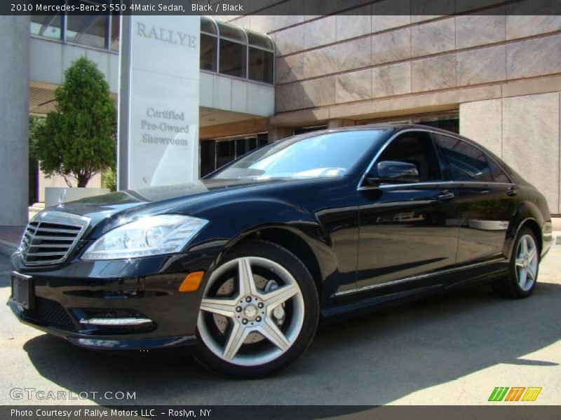 Black / Black 2010 Mercedes-Benz S 550 4Matic Sedan