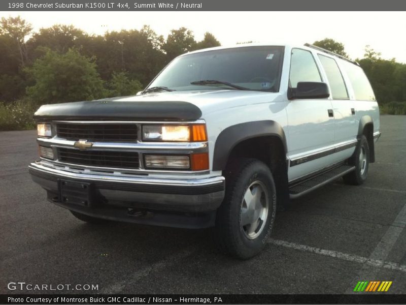 Summit White / Neutral 1998 Chevrolet Suburban K1500 LT 4x4