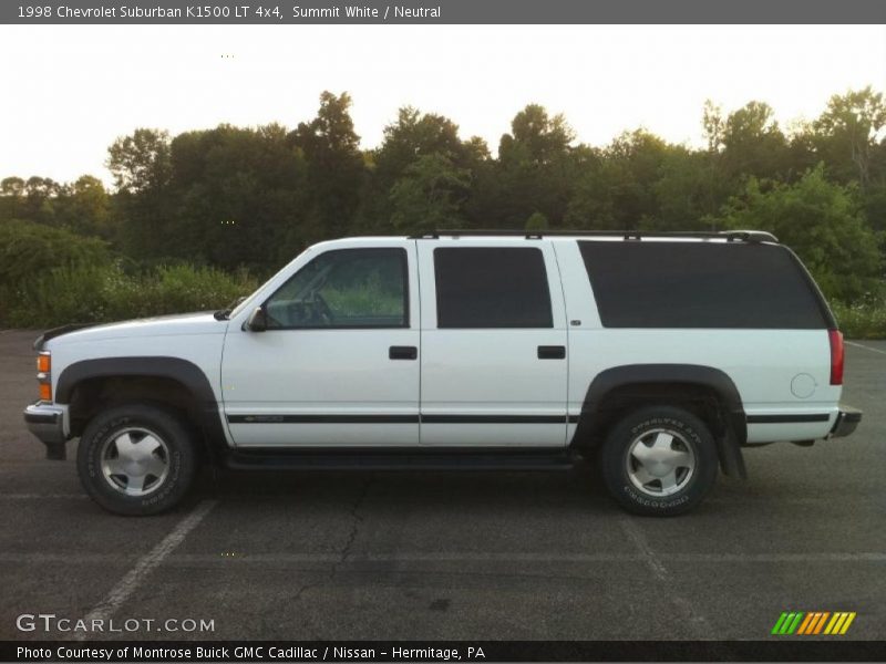Summit White / Neutral 1998 Chevrolet Suburban K1500 LT 4x4