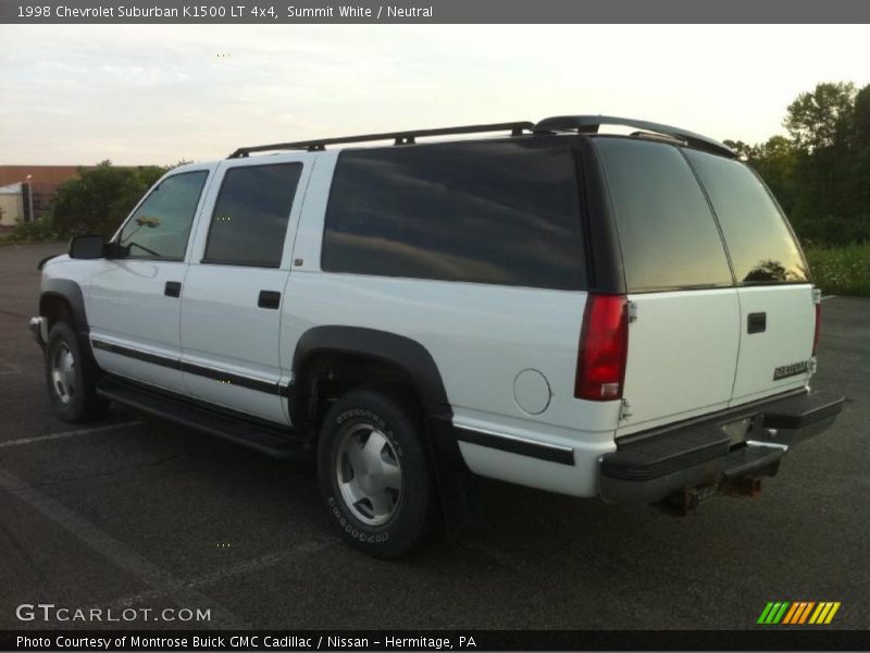 Summit White / Neutral 1998 Chevrolet Suburban K1500 LT 4x4