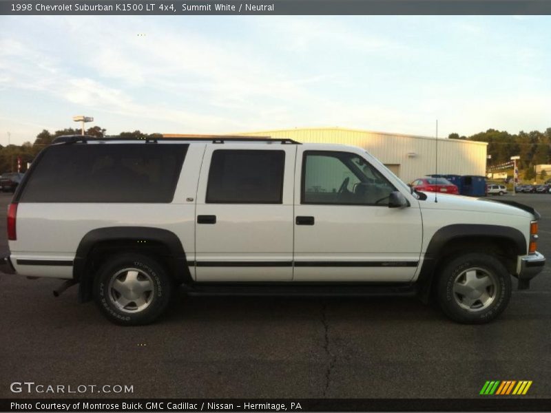Summit White / Neutral 1998 Chevrolet Suburban K1500 LT 4x4