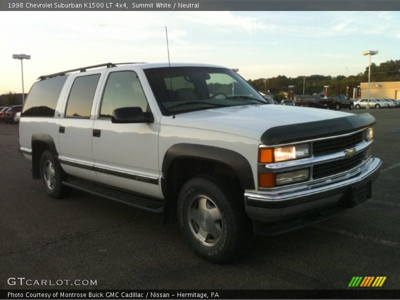 Summit White / Neutral 1998 Chevrolet Suburban K1500 LT 4x4