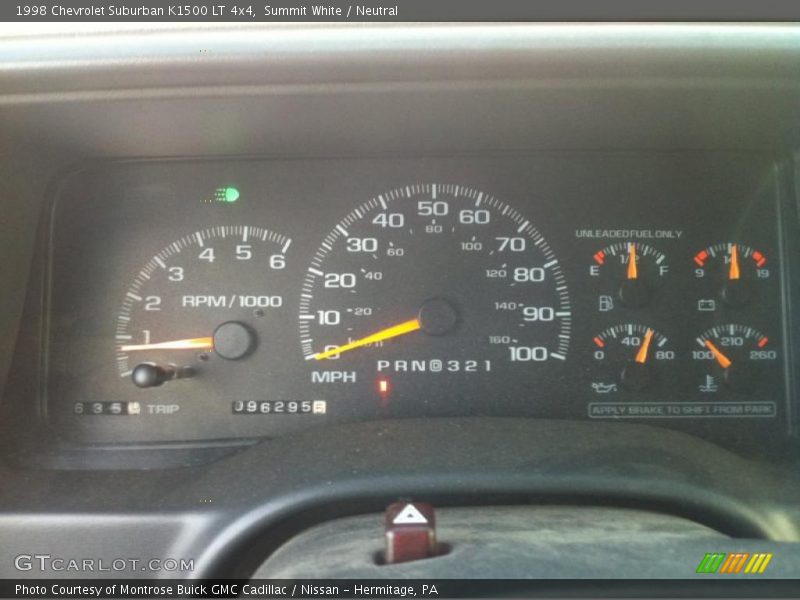 Summit White / Neutral 1998 Chevrolet Suburban K1500 LT 4x4