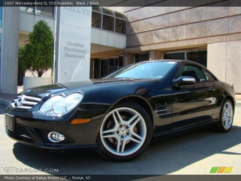 Black / Black 2007 Mercedes-Benz SL 550 Roadster