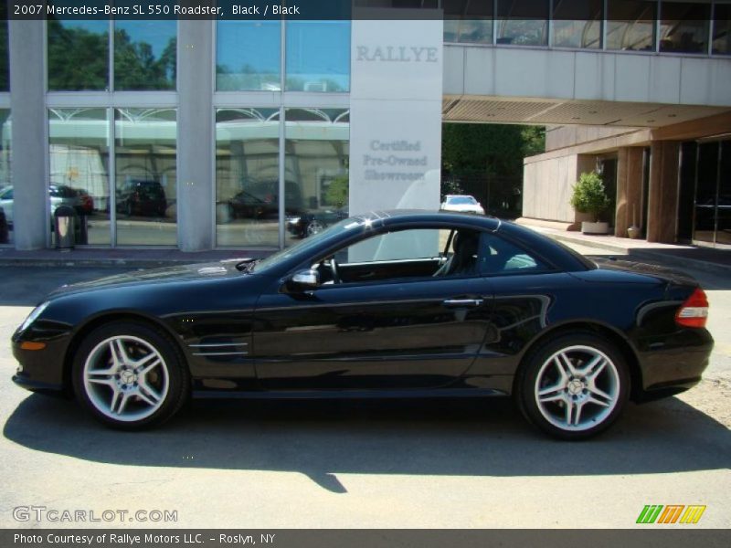Black / Black 2007 Mercedes-Benz SL 550 Roadster